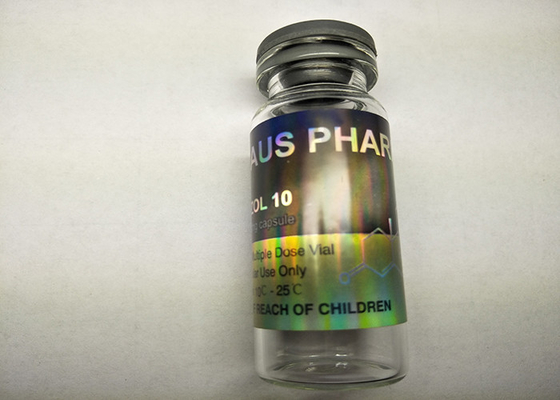 Etiquetas do tubo de ensaio de Aus Pharma 10ml, etiquetas feitas sob encomenda do holograma para os recipientes de vidro
