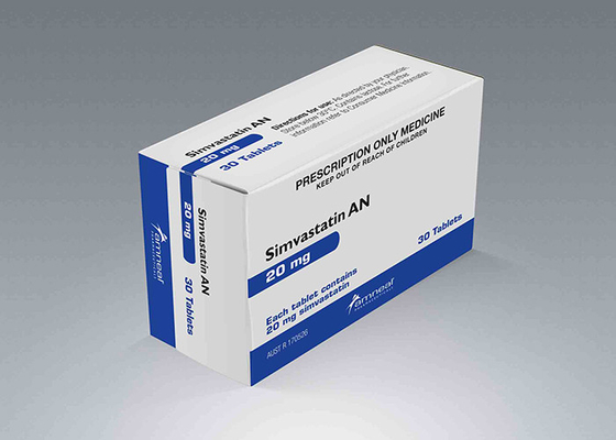 Caixa de empacotamento de papel da tabuleta do cálcio, caixa farmacêutica do Livro Branco do uso