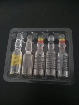 1ml personalizado Ampuler de vidro com as caixas e a bolha de embalagem em um grupo