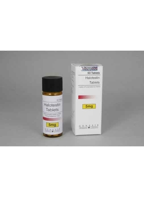 Etiquetas brancas da tabuleta de Halotestin da etiqueta da garrafa da medicina para garrafas orais das tabuletas 5mg