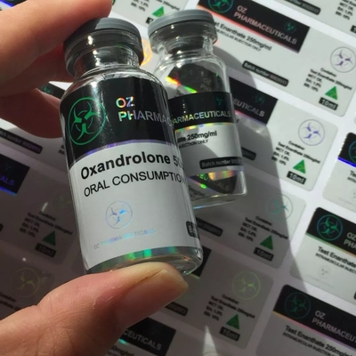 Adesivo adesivo para arranhões etiqueta impressa personalizada holográfica 10 ml para frasco de desenvolvimento muscular