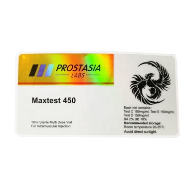 Cor Prostasia Maxtest de Pantone 450 10ml Vial Labels