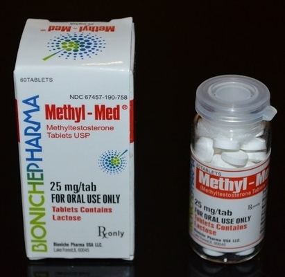 Rótulos e caixas de 99 por cento de teste de metilo 17-alfa-metil-teste