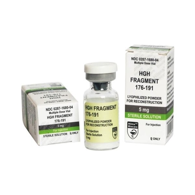 Fragmento HG alternativo de hormônio de crescimento antienvelhecimento 176-191 com rótulos e caixas