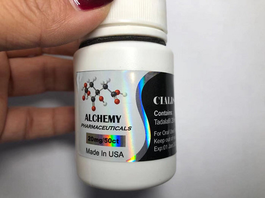 Impressão UV 50 mg Rótulos de Medicamentos Orais para frasco