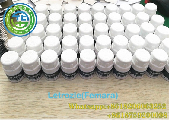 Frasco oral Femara Comprimidos Frasco Ciclo de musculação Letrozole 2,5 mg x 100 Rótulos do frasco