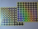 Etiquetas holográficas do círculo do laser para 10ml Vial Box Sealing