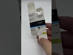 Etiquetas dos frascos de vidro de óleo injectável 10 ml