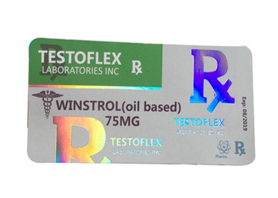 Winstrol Oil Base Holograma Farmacêutico Vial 10 ml Etiquetas do Vial 10 ml