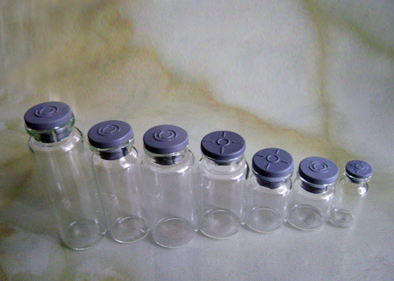 Tubos de ensaio de vidro pequenos da medicina líquida/mini bujões das garrafas de vidro com tampão do friso