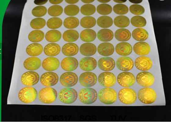 Água salgada da etiqueta do holograma da segurança do ouro do laser do ANIMAL DE ESTIMAÇÃO anti e não - tóxico