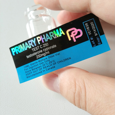Etiquetas de frascos de 10 ml de adesivo forte para peptídeos para culturistas frascos de vidro