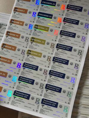 Test Propionato Auto- Adesivo Farmácia Etiquetas de garrafas de 10 ml