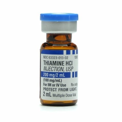 Etiquetas de vidro do tubo de ensaio do Thiamine feito sob encomenda do tamanho 2ml com tampões azuis e bujões