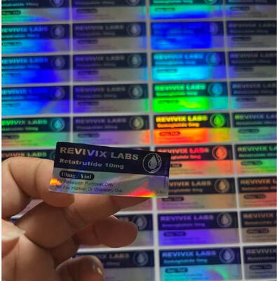 Retatrutida 10 mg logotipo personalizado e design de etiquetas dos frascos para injectáveis de 3 ml