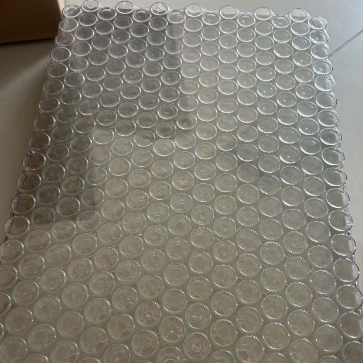 Fálculos de vidro transparente de 10 ml com tampa e rolhas