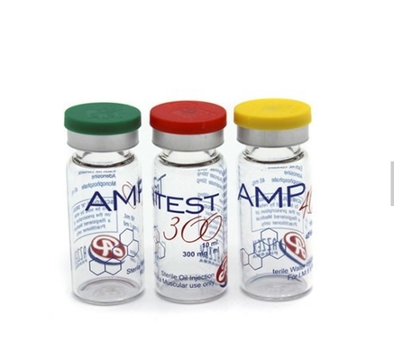 Etiquetas de vidro do tubo de ensaio da cor transparente para o tubo de ensaio múltiplo estéril da dose de 10 Ml