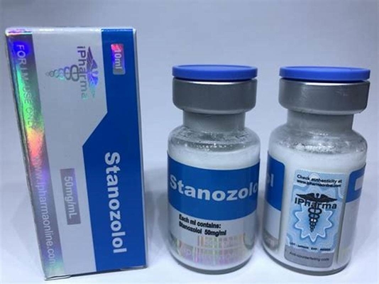 Etiquetas de frasco de soro de suspensão de estanozolol para laser farmacêutico de 10 ml