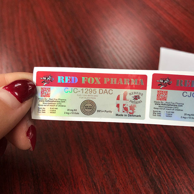 Adesivo Etiquetas de frasco para injectáveis de 10 ml Etiquetas personalizadas Etiquetas adesivas Embalagens para frascos para injectáveis
