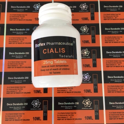 Rolo de 10 ml Etiquetas de frascos Adesivos para Injecções de Peptidos Farmácia Frascos com Impressão em Folha de Ouro