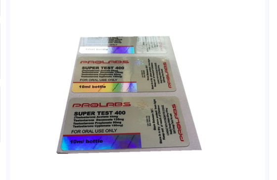 Etiquetas de laboratório fabricante etiquetas de frasco de vidro para o propionato de testosterona etiquetas de garrafa de 10 ml