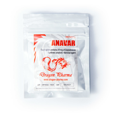 Embalagem de frasco personalizada Anavar Alumínio Bolsa ZipLock Com Holograma de Adesivo de Etiqueta