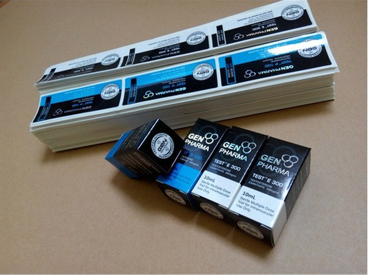 Etiquetas de frascos impermeáveis de 10 ml Gen Pharma Design para garrafas de vidro Moving Hologram Medicine