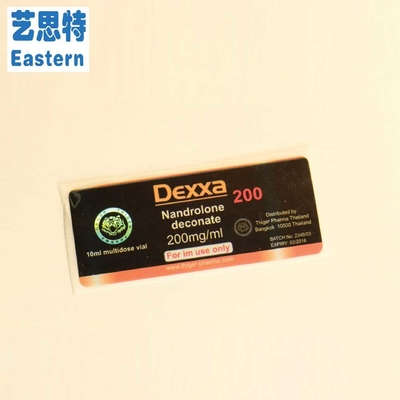 Deca 250 mg Farmacêutico Injeção Medicamento Vial de vidro Etiquetas 25x60mm Laser Hologram Material