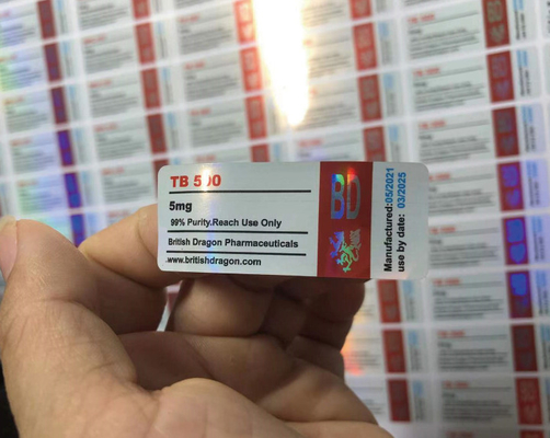 Tirzepatide Bpc - 157 Peptide PET plástico 2 ml Estéril Etiquetas de frasco de peptídeo para injecção