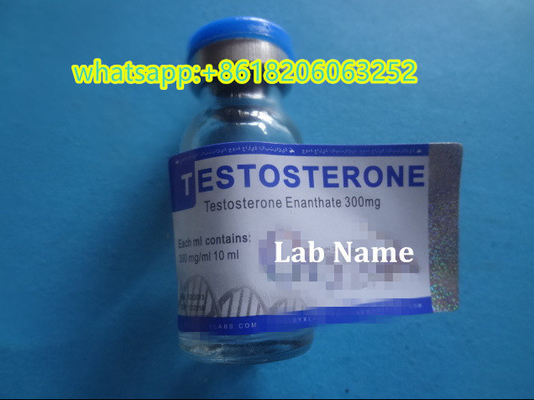 Teste E Etiquetas Esteroides Anabólicos Líquido Injecção 10 ml Etiquetas Vial Quadrado Finish brilhante