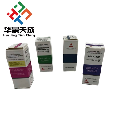 300 g Embalagens de papel Farmacêuticos Violos de vidro Caixa de culturismo Impressão de rótulos 10 ml Caixas