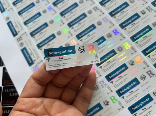 CJC1295 Com DAC Pequena garrafa Etiquetas de óleo injetável com efeito laser
