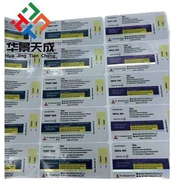 5 mg Metribolona-5 Metiltrienolona Óleo Etiquetas de frasco para esteróides Feitas de PAPEL/ PET/ PVC