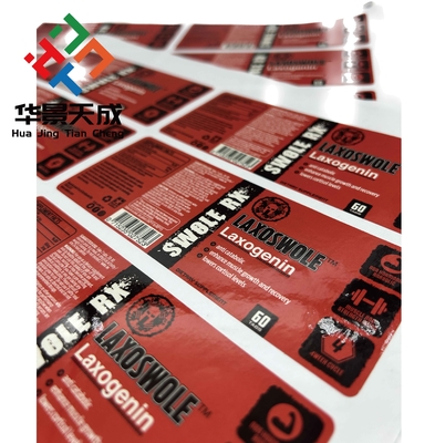 MK677 Ibutamoren Esteroide Comprimidos Oral Comprimidos de Papel Etiquetas Personalizadas Forma Quadrada