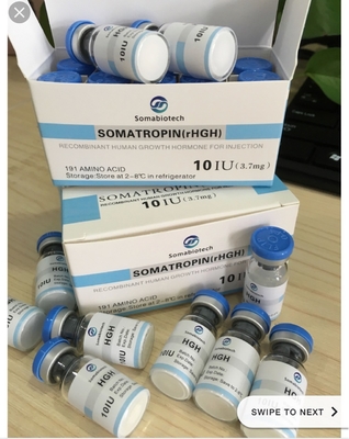 Forma quadrada PET plástico 2ml estéril de injecção de Peptido garrafa rótulos acabamento brilhante Eco-friendly Para bpc