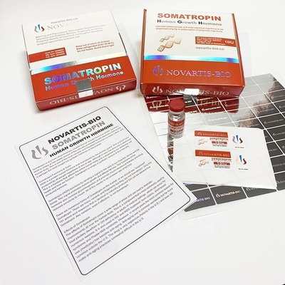 Adesivo para frascos de péptidos de farmácia 10IU 2 ml para HG H Finish Brilhante