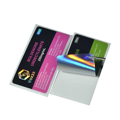 3 ml Vial Rolo de etiqueta de farmácia impermeável Impressão num rolo para etiquetas do frasco de esteróides de 10 ml