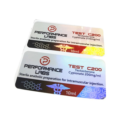 Diamond Pharmaceucital Brand Holographic 10 ml Vial Stickers para frascos de óleo injetável Primobolan