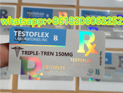Etiquetas personalizadas de 10 ml de Deca Steroide Oil Vial UV Impresso Adesivo Brilhante com Logotipo Personalizado para Injecções Farmacêuticas