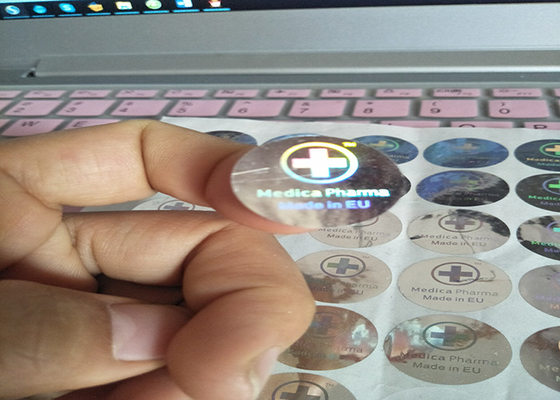 Rótulos Holográficos de Selo de Prata para os frascos ou caixas de 10 ml