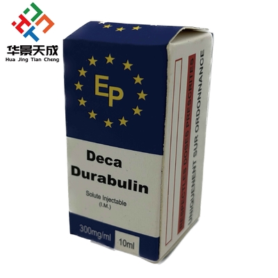 Caixas de frascos de 10 ml personalizáveis Papel de acabamento brilhante para embalagem de frascos de esteróides