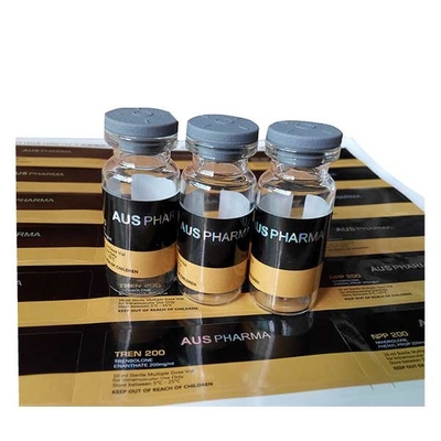 Autocolantes de etiquetas adesivas de forma quadrada personalizados para garrafas de medicamentos de 10 ml