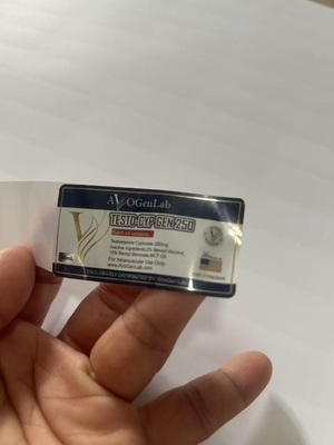 Novo Design Holograma Teste Cyp 10ml Vial Etiquetas Com Etiquetas de Linha de Ouro
