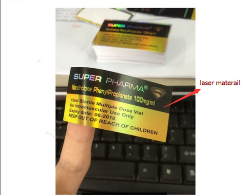 Novo Design Holograma Teste Cyp 10ml Vial Etiquetas Com Etiquetas de Linha de Ouro