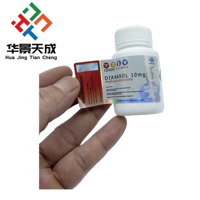 Methandrostendlone 10 mg 100 comprimidos Holograma etiquetas personalizadas de frascos de pílulas