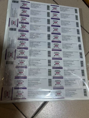Etiquetas de óleo adesivo para injecção de vitamina B12 personalizadas para garrafas de vidro de 10 ml