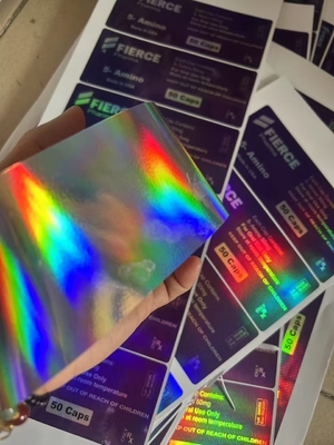 MK600 Oral 60 comprimidos Etiquetas Hologram Materail U FOR Alumínio Zip Lock Sacks