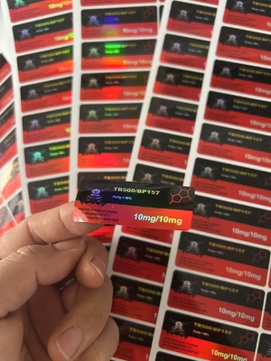 HCG 5000iu 2 ml Etiquetas do frasco de vidro Etiquetas impermeáveis