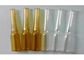 O tubo de ensaio de vidro vazio claro etiqueta a ampola do cabelo ou do ginsém para a injeção