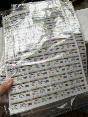 Rótulos de frascos de peptídeos 5-amino-1mq 50mg PVC Materail 3ML LABELS